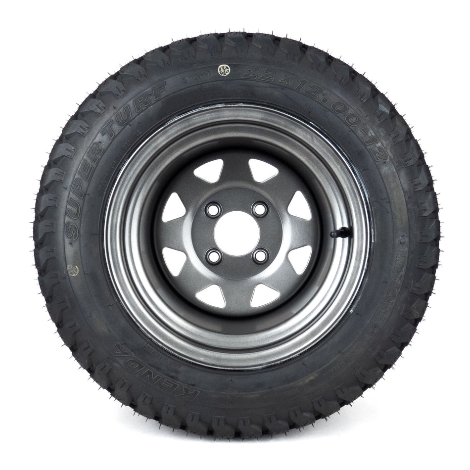 07101227 - ARIENS/GRAVELY 22x12.00-12 DARK GRAY 4 LUG SUPER TURF